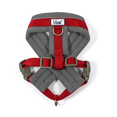 Ancol Viva Nylon Padded Harness Red Medium 41-53cm